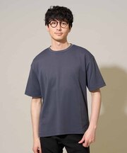 【イージーケア/洗濯機で洗える/接触冷感/毛玉になりにくい】マイクロアゼセミワイドシルエットカットソー