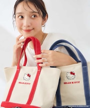 HELLO KITTY 刺繍キャンバスバッグ