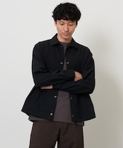 【撥水/ストレッチ/洗濯機で洗える/毛玉になりにくい/イージーケア】ナイロンピケストレッチコーチジャケット