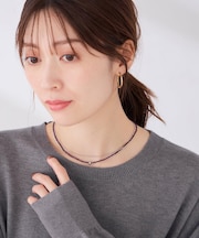 ビーズレイヤードネックレス