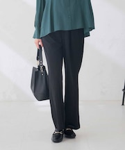 ジャージー セミフレア パンツ