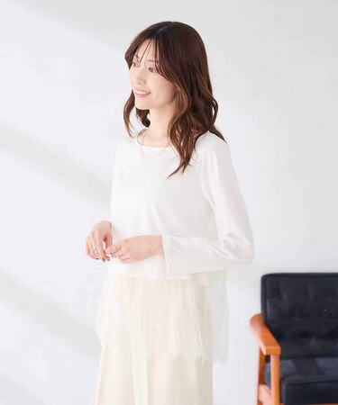 【雑誌InRed(宝島社)11月号掲載】チュールレースヘムロンT