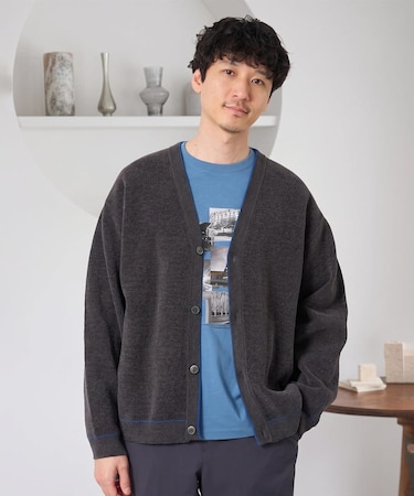＼大人のための上品カーディガン／モールダブルフェイスニットカーディガン【洗濯機で洗える】
