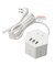 3USBポート(3.1A)付き 電源タップ(5個口 PJK02 ホワイト)