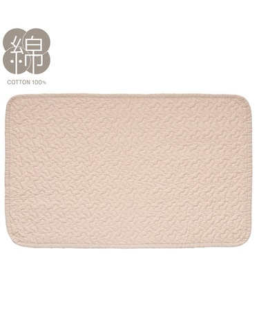 洗いざらしの自然な風合い コットン100%フロアマット (イブルウォッシュ50X120gST4)