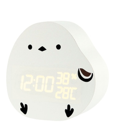 LEDデジタル置き時計 シマエナガ