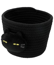 バスケット18cm (ブラック デコネコ DH25)