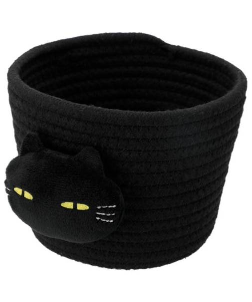 バスケット18cm　(ブラック デコネコ DH25)