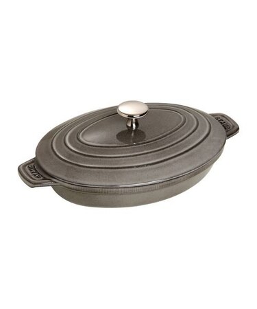 STAUB オーバル ホットプレート グレー