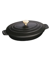 STAUB オーバル ホットプレート ブラック ストウブ