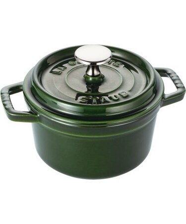 STAUB ピコ・ココット ラウンド 14cm バジルグリーン