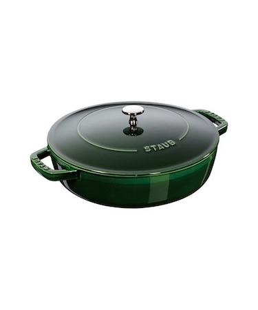 STAUB ブレイザー ソテーパン 24cm バジルグリーン