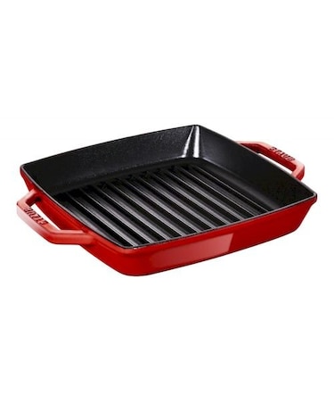 STAUB ピュアグリル スクエア 23cm チェリー