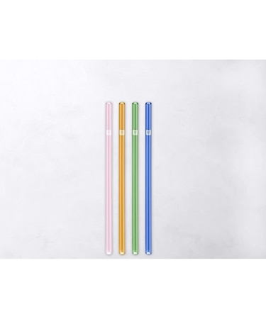 ZWILLING Sorrento ガラスストロー カラーストレート 4pcsセット