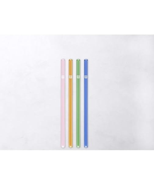 ZWILLING Sorrento ガラスストロー カラーストレート 4pcsセット