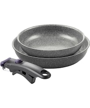 BALLARINI 取っ手がはずせるフライパン”ヴィンチ”24cm&28cmセット