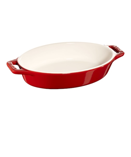 STAUB ｵｰﾊﾞﾙﾃﾞｨｯｼｭ 17cm ﾁｪﾘｰ S