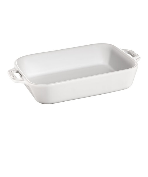 STAUB ｵｰﾊﾞﾙﾃﾞｨｯｼｭ 17cm ﾎﾜｲﾄ S