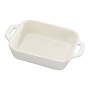 STAUB レクタンギュラーディッシュ 14cm アイボリー S