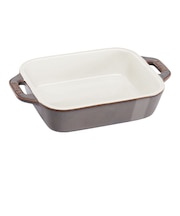 STAUB レクタンギュラーディッシュ 14cm アンティークグレー S