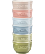 STAUB ラムカン ラウンド 9cm 6Pセット マカロンMIX