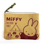 ミッフィー miffy キャンプシリーズ ティッシュポーチ ポーチ ケース 小物入れ ティッシュ ブラウン グッズ