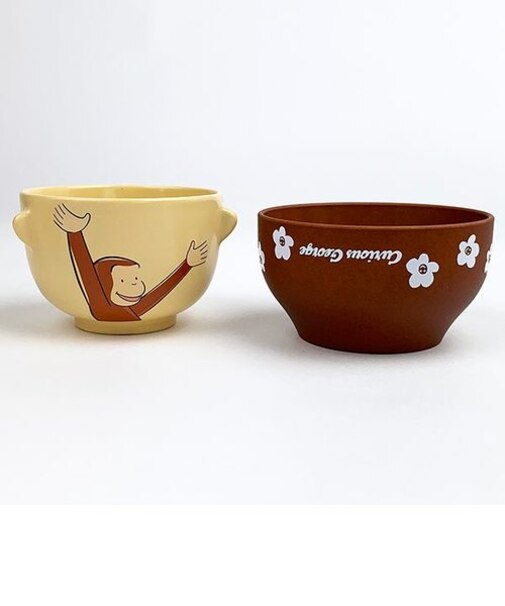 おさるのジョージ おさるのジョージ 汁椀茶碗セットミニ 食器     