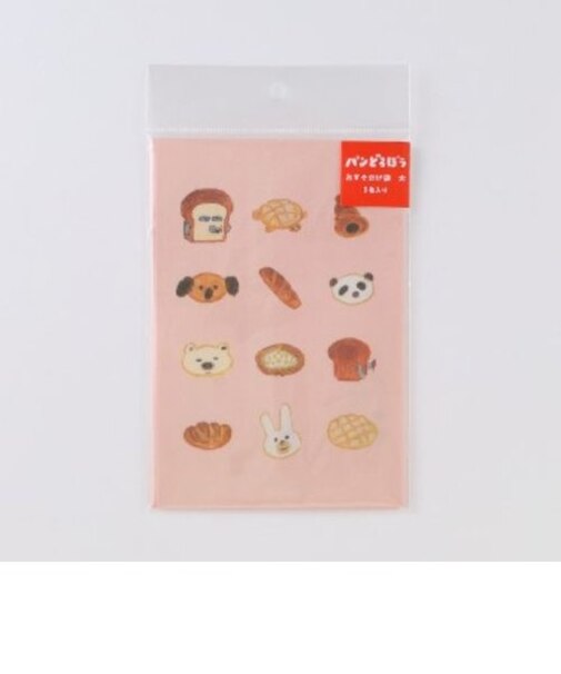 パンどろぼう おすそ分け袋 大 パンがずらり ピンク   日本製