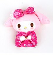 サンリオ マスコット S 桜着物 マイメロディ ぬいぐるみ 人形 シナモン インテリア 和風 着物