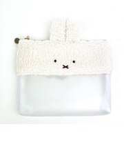 ミッフィー miffy ボアクリアフラットポーチ(ミッフィー) 小物入れ