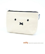 ミッフィー miffy 帆布ポーチ(M) フェイスナチュラル