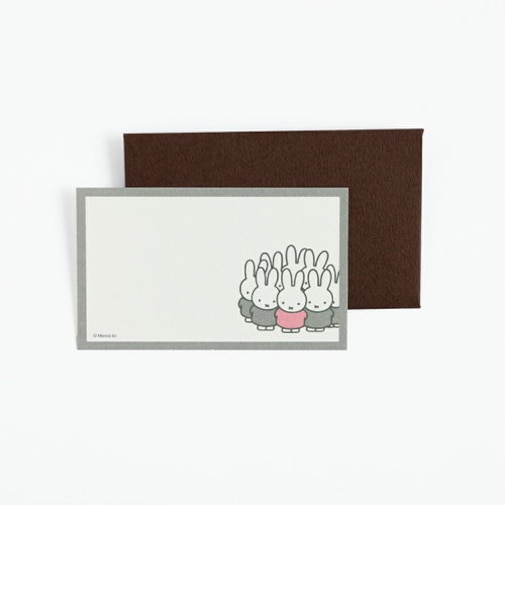ミッフィー miffy ミニカードセット(グレー) レターセット 文具 日本製