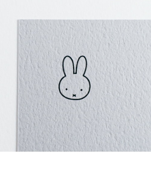 ミッフィー miffy ポストカード(purple) ハガキ 文具 日本製