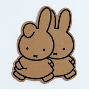 ミッフィー miffy ダイカットポストカード (friend) ハガキ 文具 日本製