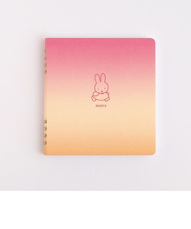 ミッフィー リングノート・スクエア(miffy/walk) 文具 日本製 レッド/オレンジ