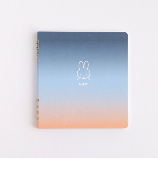 ミッフィー リングノート・スクエア(miffy) 文具 日本製 ネイビー/オレンジ