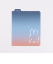 ミッフィー リングノート・スクエア用下敷き(miffy) 文具 日本製 ネイビー/オレンジ