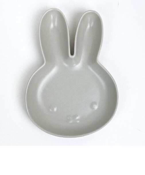ミッフィー miffy くすみカラー ダイカットプレート S (マットグレージュ) 皿 キッチン