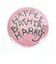 ハリーポッター バースデーケーキ缶バッチミラー (ピンク) Flapper 鏡  日本製