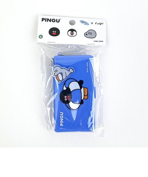 ピングー(PINGU)×松本セイジ ミニケース(Blue) 小物入れ 日本製