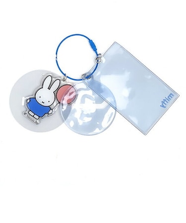 ミッフィー miffy チェキ収納&バッジホルダー ブルー 推し活