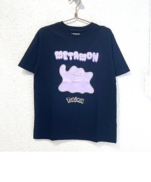 ポケットモンスター メタモン ブラック Tシャツ Lサイズ アパレル ポケモン