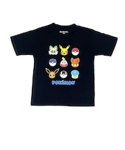 ポケットモンスター キッズ パルデアフェイス Tシャツ(ブラック) 110cm アパレル ポケモン