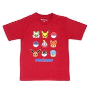 ポケットモンスター キッズ パルデアフェイス Tシャツ(レッド) 100cm アパレル ポケモン