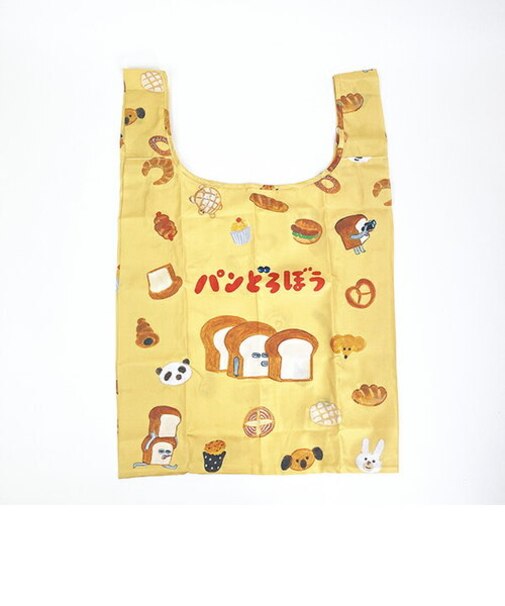 パンどろぼう エコバッグ 買い物袋 かばん ベージュ
