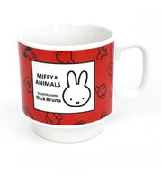 ミッフィー&アニマルズ スタックマグ(レッド) コップ MIFFY&ANIMALS
