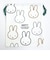 ミッフィー miffy イラストレーションズディックブルーナ 巾着 L ホワイト ポーチ 小物入れ メイク入れ
