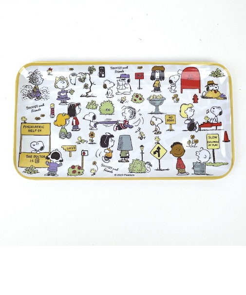 スヌーピー メラミントレー(ベージュ) ALL PEANUTS2 キッチン SNOOPY