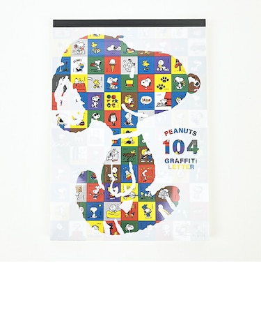 スヌーピー 104 グラフィティレター メモ帳 文具 日本製 SNOOPY