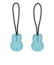 ミッフィー miffy フェイス ジッパータブ(ブルー) チャーム